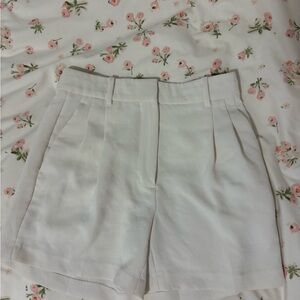 Aritzia Effortless White Shorts